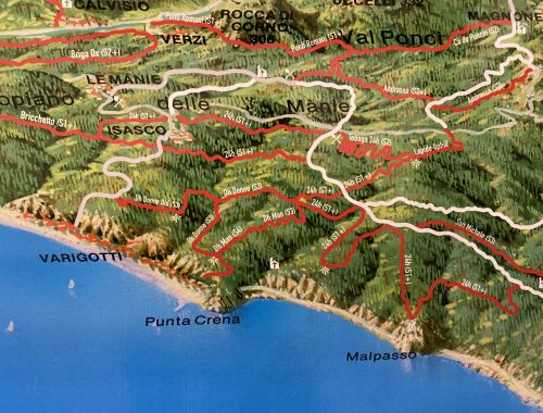 TRAIL MAP - FINALE LIGURE AREA - 